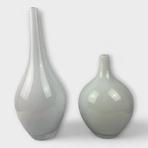 Vintage IKEA Salong Vase | 90s White Art Glass | Large Hand Blown Bulb Floor - Picture 1 of 5