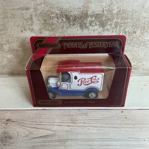 Matchbox Y-12 1912 Ford Model ‘T’ Pepsi Cola,  MODELS OF YESTERYEARS, Vintage - Picture 1 of 3