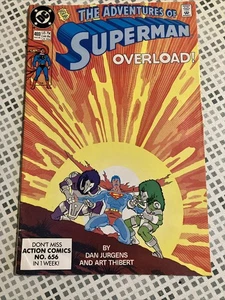 DC Comics ADVENTURES OF SUPERMAN 469 (DC Comics, OVERLOAD, Aug 1990) - Foto 1 di 10