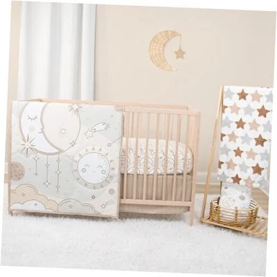  Juego de cama de cuna de bebé de 5 piezas para niños y niñas - recién nacido, bebé y niño pequeño  Foto 1 de 4