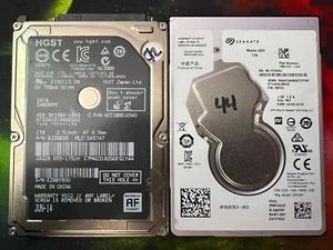 LOT OF QTY 2 1TB 2.5" Laptop SATA Replacement Hard Drives MIXED BRAND AS IS - Picture 1 of 1
