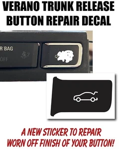 2012-2015 Buick Verano Trunk Release Black Button Repair Decal Sticker - Bild 1 von 1
