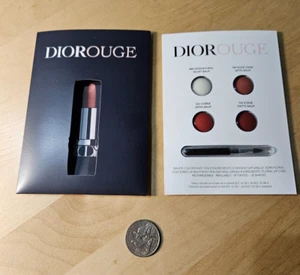 Échantillon de baume à lèvres couleur couture Dior Rouge icône cerie nue diornaturelle #RA-42 - Photo 1/3