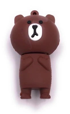 Grizzly Ours Brun Miel Ours Clé USB 8GB 16GB 32GB 64GB 2.0 / 3.0 - Photo 1/2
