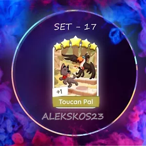TOUCAN PAL - ⭐️ MONO_POLY_MO_-GO 5 STARS STICKERS CARDS ⚡️FAST SEND ⚡ - Picture 1 of 1