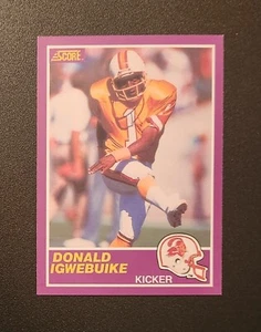 Donald Igwebuike 1989 Score Supplemental Card #356S Tampa Bay Buccaneers - Bild 1 von 1