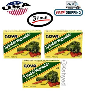 Goya Salad & Vegetable Seasoning 1.41 oz (3 Pack) - New - Free Shipping - Picture 1 of 4