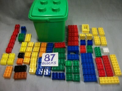 DUPLO LEGO BLOQUES DE CONSTRUCCIÓN Y PÁLIDOS (BLOQUES 87) Foto 1 de 4