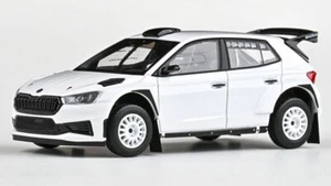 Skoda Fabia IV RS Rally 2 Base 2022 White 1:43 ABREX AB607E2G - Foto 1 di 1