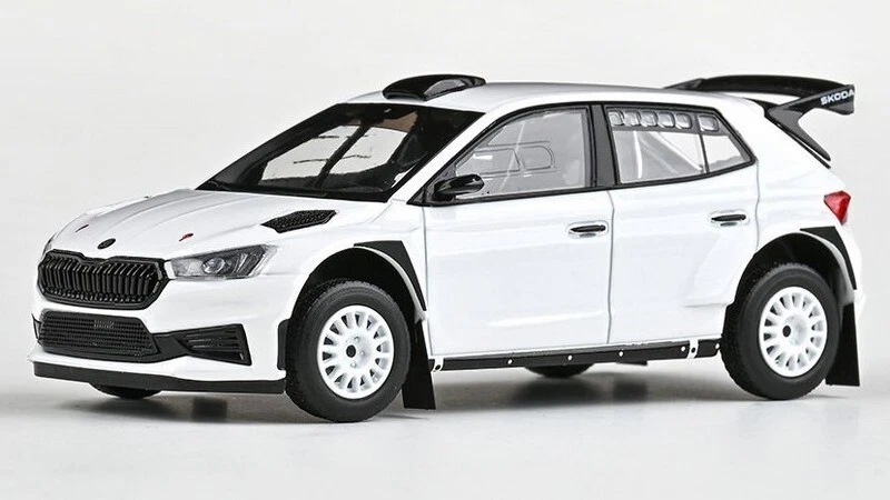 Skoda Fabia IV RS Rally 2 Base 2022 White 1:43 ABREX AB607E2G - Immagine 1 di 1