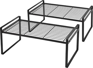2Pack Cabinet Shelf Organizer Storage Rack Space Saving for Kitchen Counter Pant - Picture 1 of 6