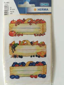 Küchenetiketten Obstkörbe Herma 3604 - Bild 1 von 1