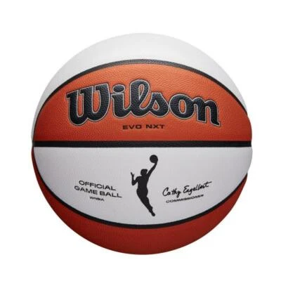 Wilson Official WNBA Basketball Original Leather Orange White gameball Size 6