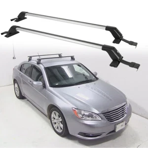 Top Roof Rack Cross Bar 43.3" Luggage Carrier w/Lock For Chrysler 200 1990-2021 - Picture 1 of 13