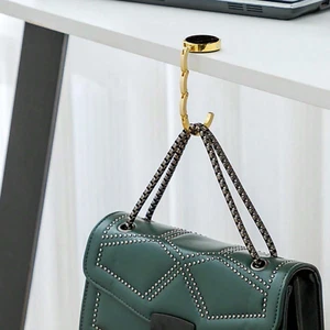 1pc Table Edge Hook Portable Bag Hanger for Desk Purse & Handbag Holder - Picture 1 of 4