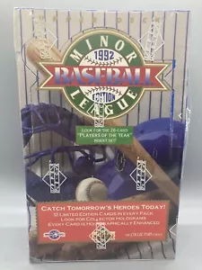 Caja de béisbol 1992 Upper Deck ligas menores - sellada de fábrica - posibles radiocontrol Jeter - Imagen 1 de 5