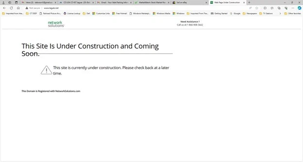 Three related internet domains; all starting with the word "legals"  - Image 1 of 1