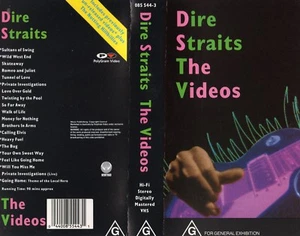 DIRE STRAITS - THE VIDEOS - VHS -PAL - N&S - Never played - Original Oz release - Foto 1 di 1