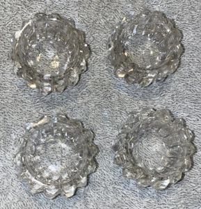 LOT OF 4 VINTAGE GLASS/CUT CRYSTAL OPEN SALT CELLARS - Picture 1 of 6