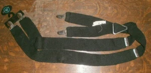 NEW Company B for FARAH Men's BLACK KNIT SUSPENDERS Made in USA - Picture 1 of 3