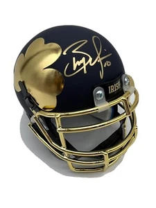 Brady Quinn Signed Notre Dame Fighting Irish Mini Football Helmet w/JSA COA #1 - Picture 1 of 5