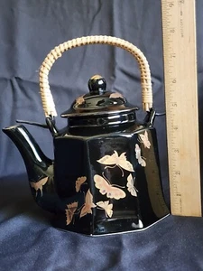 Vintage 45 Jahre alte ENESCO GOLDENE SCHMETTERLINGE TEEKANNE Made in Japan 1979 - Bild 1 von 11