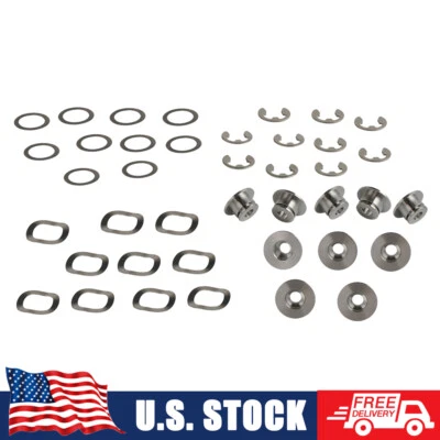 10×Titanium Floating Brake Disc Bobbins with Circlips Set Motorcycle Universal - Image 1 of 4