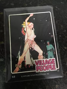 TARJETA DE LA SERIE THE VILLAGE PEOPLE 1979 FELIPE DONRUSS ROCK STARS # 53 CASI COMO NUEVA - Imagen 1 de 2