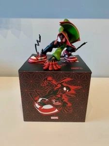 STATUA SPIDERMAN MILES DESIGNER TRACY TUBERA UNRULY INDUSTRIES LIMITED EDITION - Foto 1 di 9