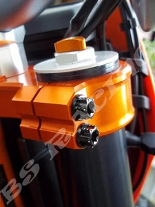 Puente de horquilla tornillos de titanio negro adecuado para KTM 690 SMC R Enduro Husqvarna 701 - Imagen 1 de 3