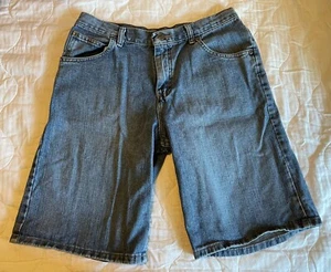 Lee Authentic Youth Teen Boys Kids Size 16 Husky Light blue jean shorts gently - Picture 1 of 7