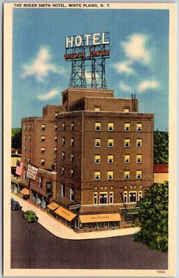 White Plains New York NY, The Roger Smith Hotel Building, Vintage Postcard - Image 1 of 2