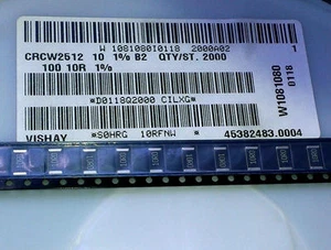 10 Stück Widerstände CRCW2512 10R 1% 1W Resistor SMD Vishay 10 Ω / 1 W (M1573) - Picture 1 of 1