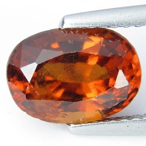 2,94 kt schimmernder natürlicher Hessonit Granat 10 x 7 x 5,3 mm ovaler Schliff loser Edelstein - Bild 1 von 5