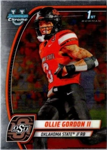 2024 BOWMAN CHROME U #197 OLLIE GORDON II 1ST BOWMAN CARD OKLAHOMA STATE - Picture 1 of 2