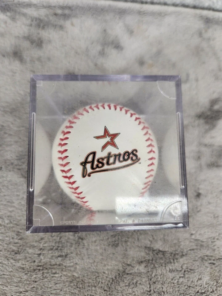 Бейсбольный мяч с автографом Брайана Бикслера из Houston Astros MLB в прозрачном футляре - Изображение 1 из 4