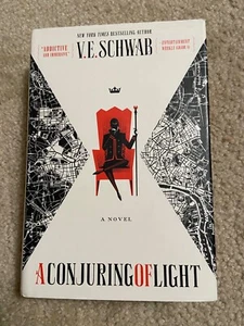 SIGNED!! book, A Conjuring Of Light by V. E. Schwab (2017,HC,1st) HARDCOVER - Picture 1 of 12