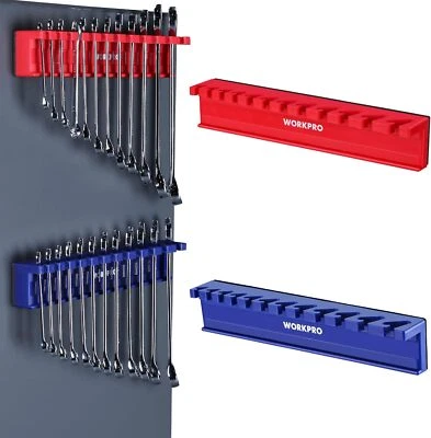 WORKPRO 2-Piece Magnetic Wrench Organizer Wrench Rack Tool Trays SAE&Metric - Image 1 of 4
