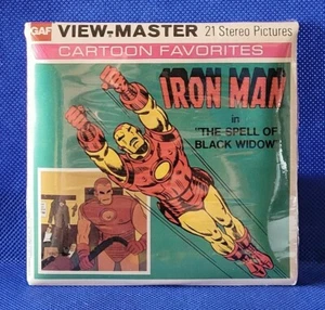 Sealed H44 Iron Man Marvel Comics Cartoon view-master 3 Reels Packet - Picture 1 of 2