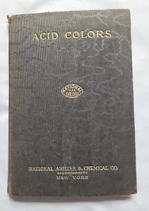 National Aniline & Chemical Co. Dyes for Wool - Sample Catalogue - VINTAGE - Imagen 1 de 9
