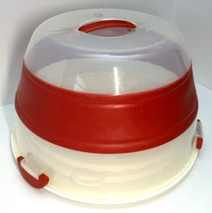 Martha Stewart Collection 12" Cake & 24 Cupcake Carrier Baking Baker Collapsible - Picture 1 of 9
