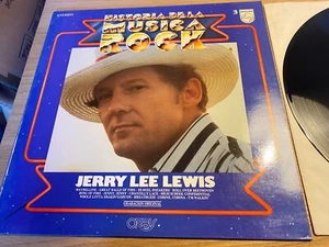 JERRY LEE LEWIS "HISTORIA DE LA MUSICA ROCK" VINYL LP PHILIPS SPAIN 33 RPM SGAE* - Picture 1 of 24