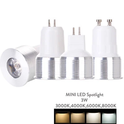 LED Spotlight MR16 High Power Mini GU10 GU5.3 3W Spot lights AC DC 12V 110V 220V - Image 1 of 4