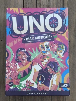 UNO Canvas Dia de Muertos Special/Limited Ed Cards Set Game by Totoi Semerena - Image 1 of 4