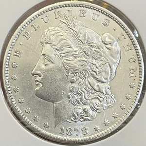 ¡FECHA CLAVE! Dólar de plata Morgan 1878 CC ~ CARSON CITY ~ FECHA RARA $1 ~ 90% plata - Imagen 1 de 3