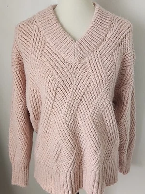 Suéter grueso tejido con cable Liz Claiborne vintage años 80 90 talla L Foto 1 de 4