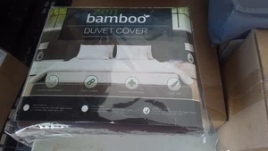 Zen Bamboo- King Bedding Duvet Cover 3 Piece Set – Ultra Soft Cool Silky Set - Picture 1 of 4