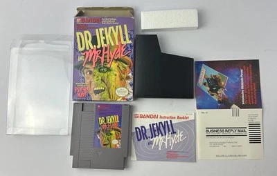 NES Nintendo DR. JEKYLL and MR HYDE Complete CIB Box Game Manuals Inserts Bandai - Image 1 of 4