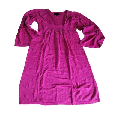 Express Sweater Dress Bell Sleeve Knit Mini Dress Casual Pink XS - Image 1 of 4