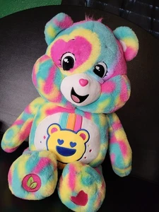 Peluche Care Bears Good Vibes 24" Jumbo orso sorridente arcobaleno peluche A31 - Foto 1 di 11